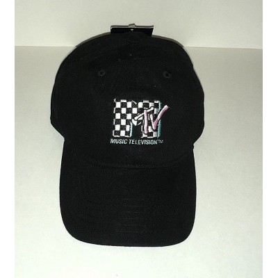 Retro 1980s Look MTV Checker Board Logo s Sports Baseball Cap Hat New Tags  eb-53764342